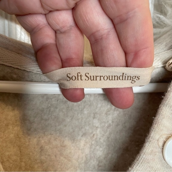 Soft Surroundings Alpina Pullover in Soft Taupe Heather L - Picture 8 of 10